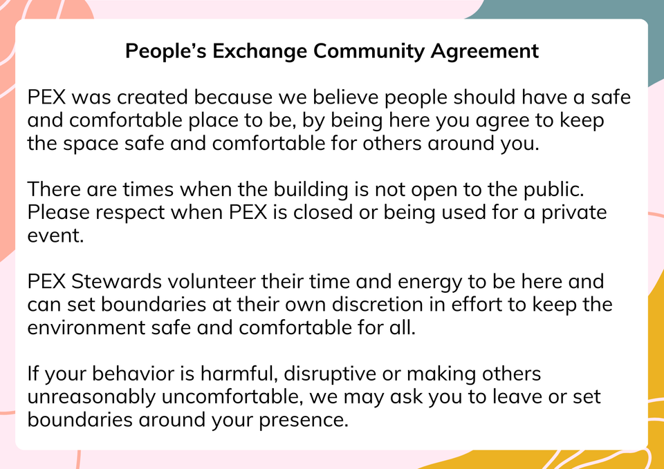 People's Exchange Community Agreement